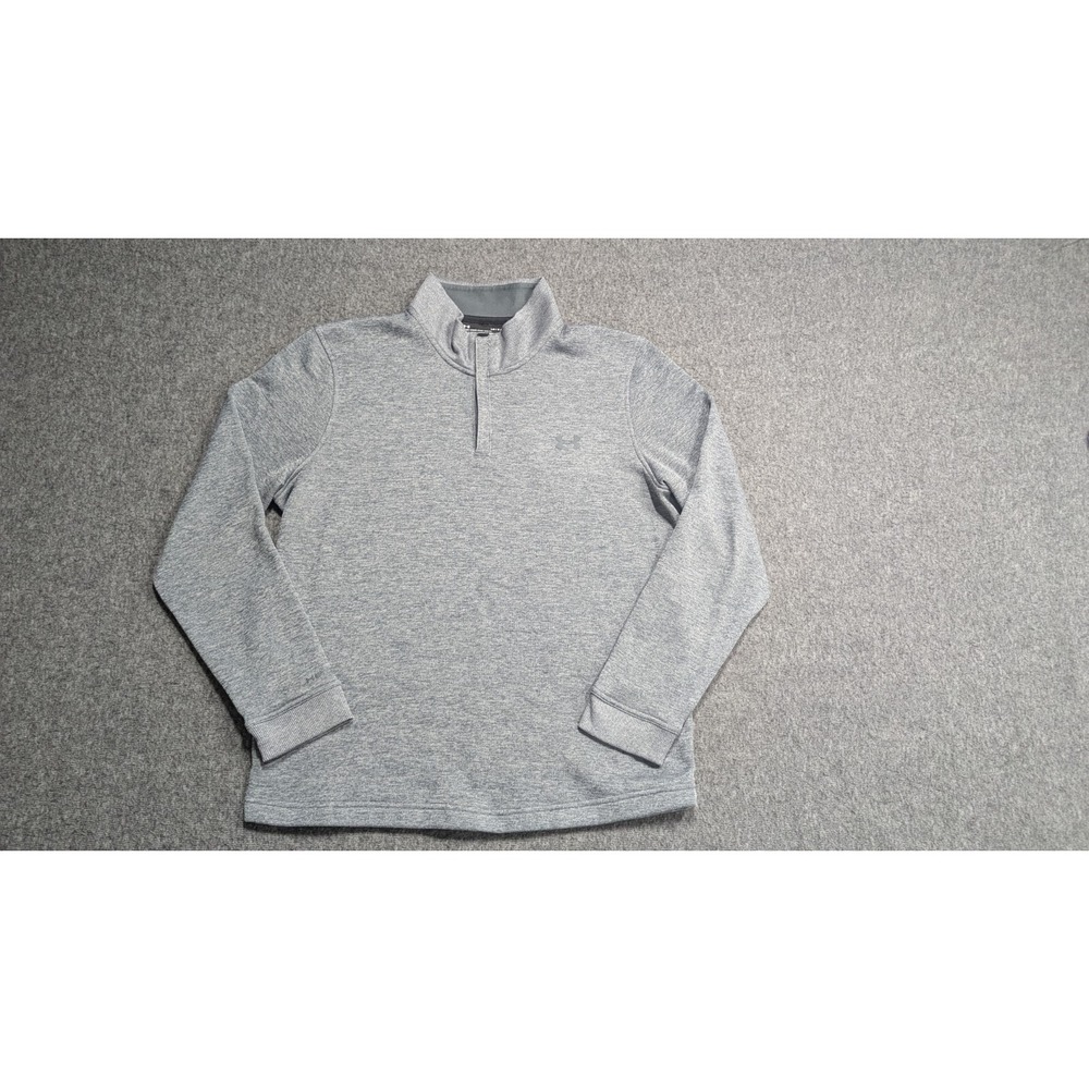 Under Armour Sweater Mens Large Gray Cold Gear‎ Storm Sweatshirt  Casual Gorp